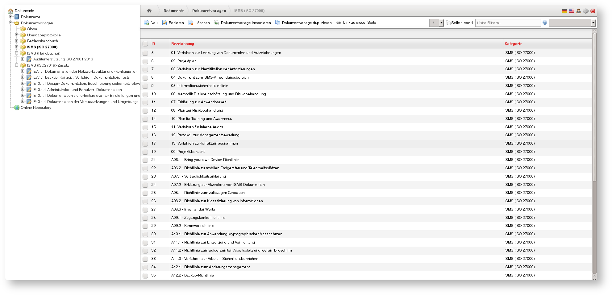 ISO27k-Dokumenten