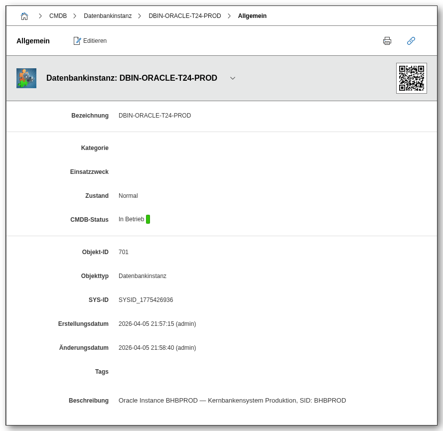 Datenbankinstanz