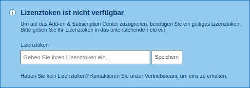 Lizenztoken speichern