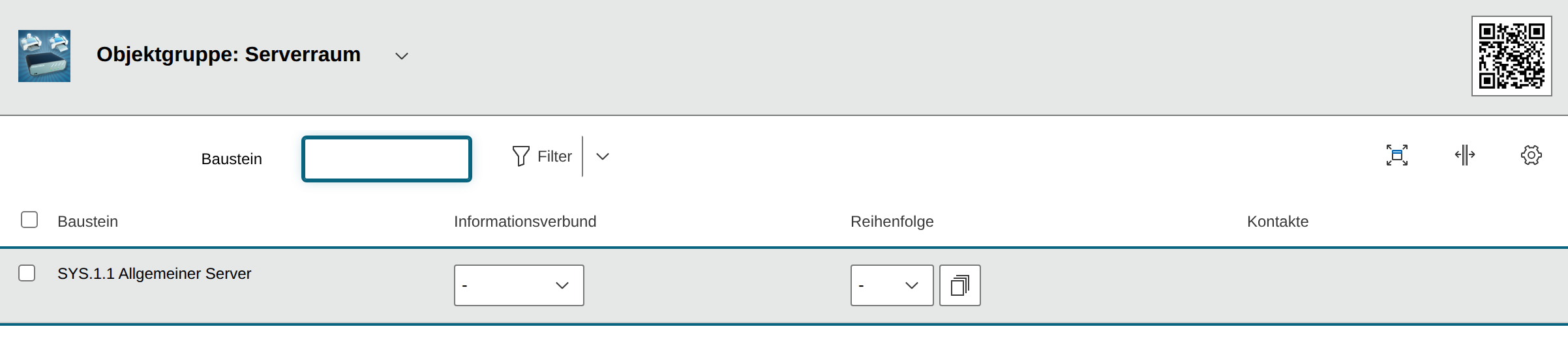 Zuweisung von Bausteinen
