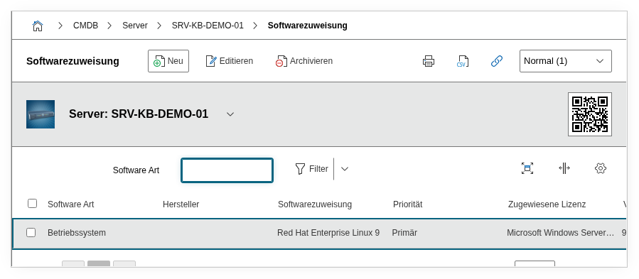 Software assignment