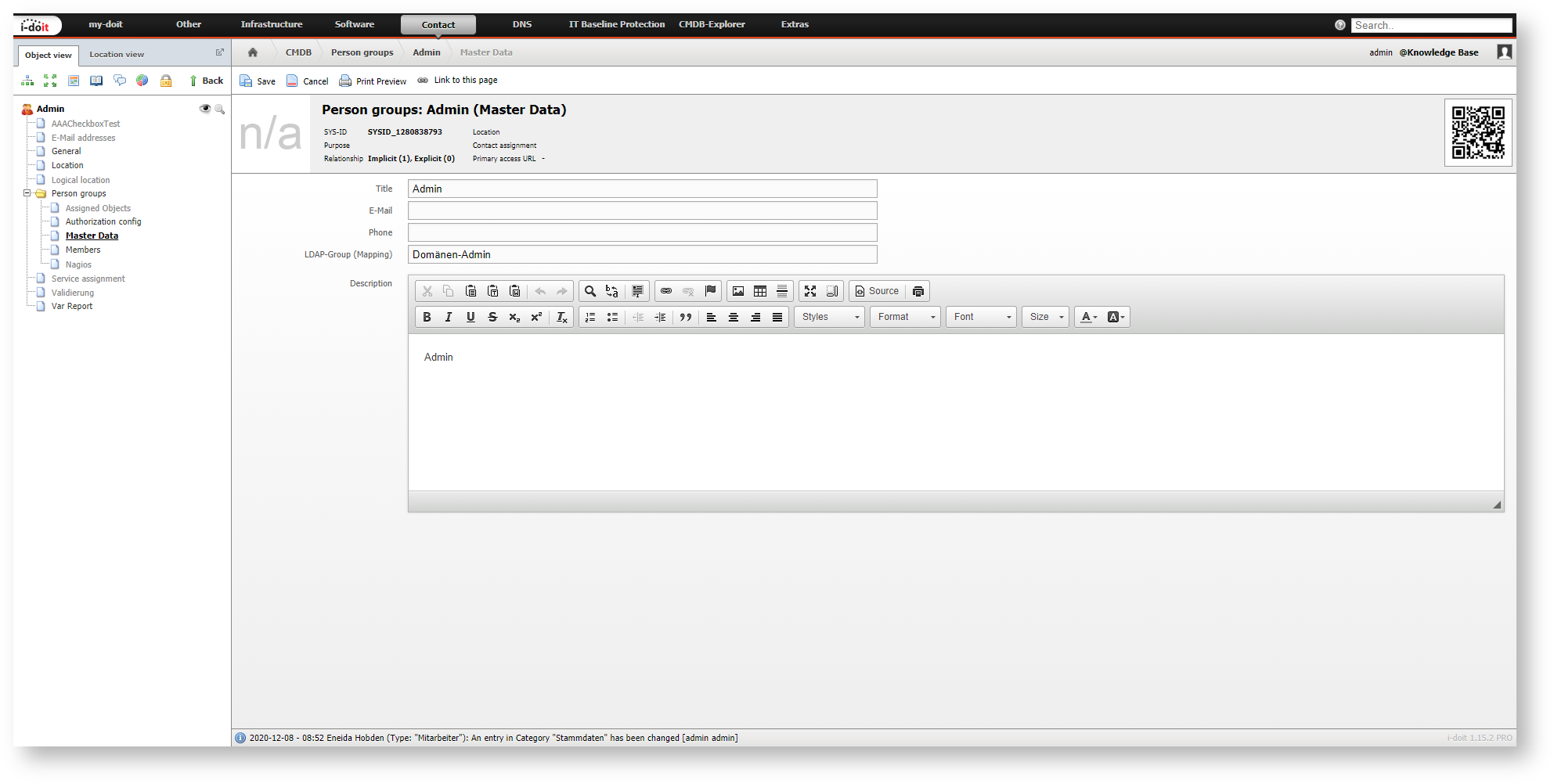 Automated Assignment of Persons to Person Groups