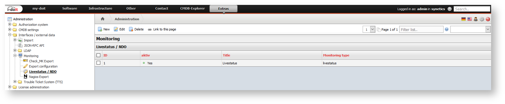 Livestatus/NDO