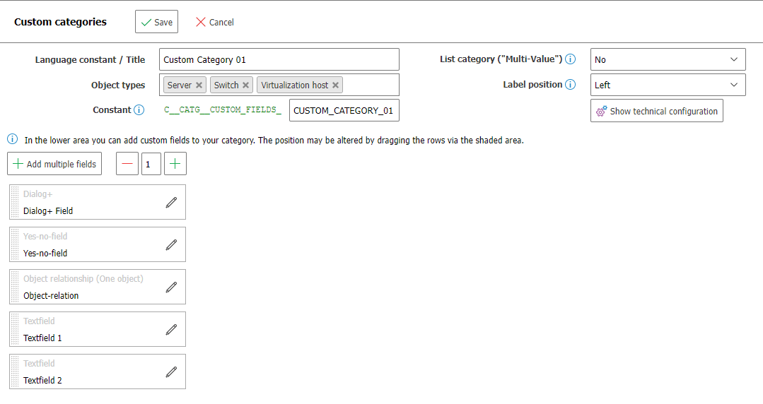 Description field