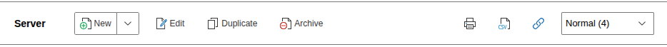 Actions in Object Lists