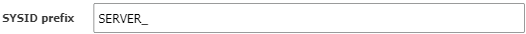 SYSID prefix