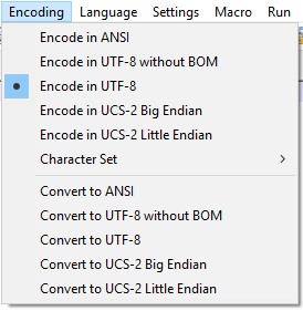 Coding in Notepad++