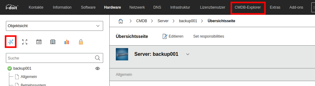 Access the CMDB-Explorer