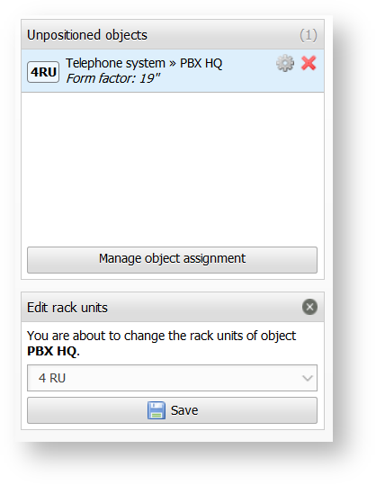 Editing of Assigned Objects