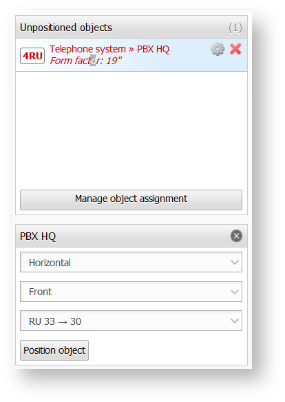 Editing of Assigned Objects