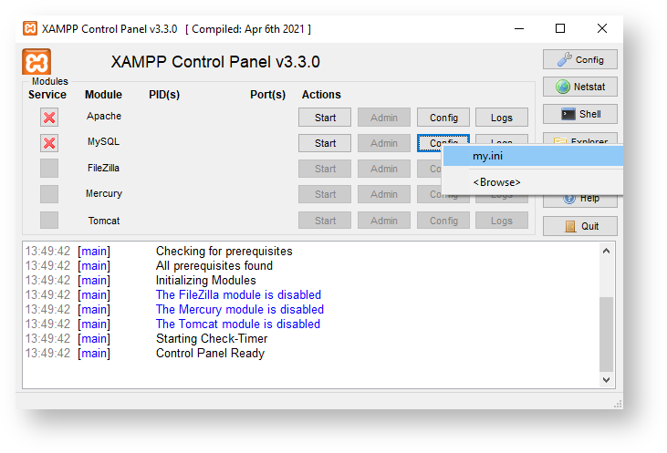 Configure MariaDB